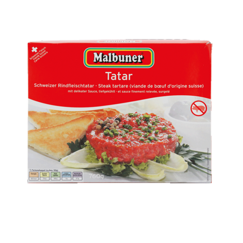 Malbuner Tatar mit Sauce