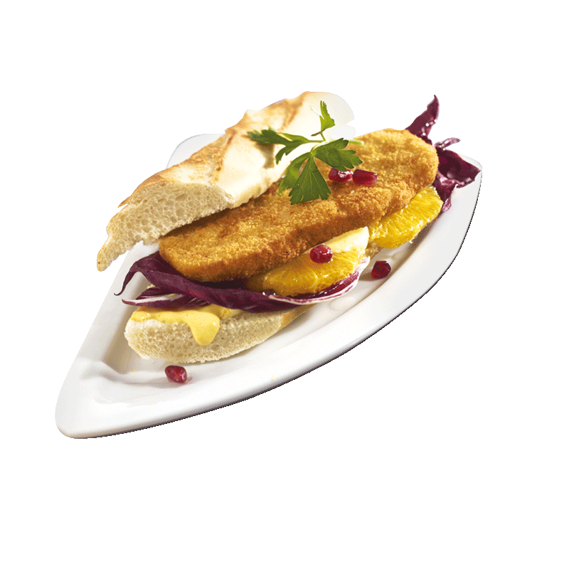 Poulet Sandwichschnitzel